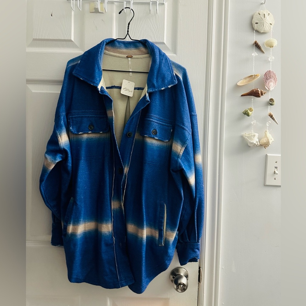 New with tags- Free People printed ruby jacket - Picture 2 of 3